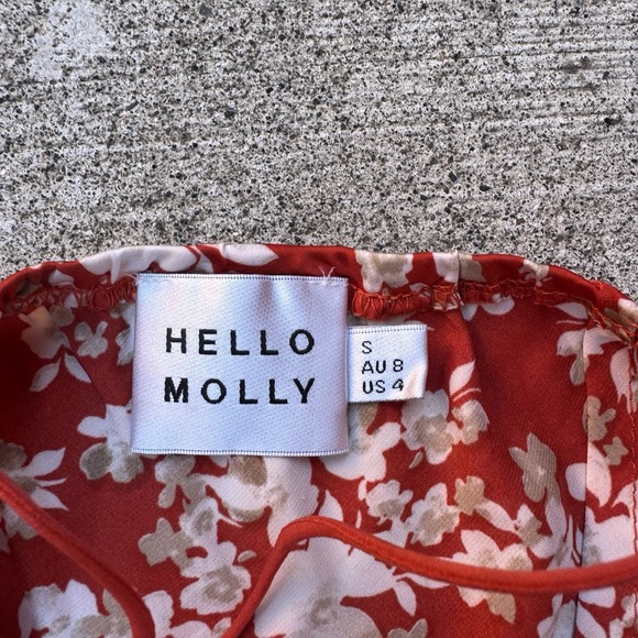 Red Floral Top Of The Charts Midi Dress Hello‎ Molly Formal - Picture 4 of 5